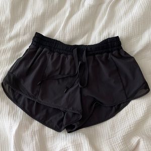 black hottie hot shorts; 2.5 inseam